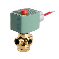 ASCO BRASS PROCESS SOLENOID VALVE 8320 SERIES 3/2 UNIVERSAL, 110VAC, 0.02CV, 1/4" NPT